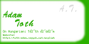 adam toth business card